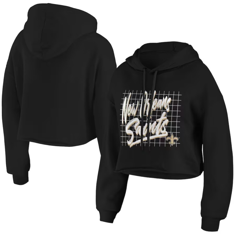 Black New Orleans Saints Women's Hoodie
